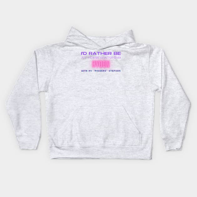Hyoon poggers stepson twitch youtube content creator Kids Hoodie by LWSA